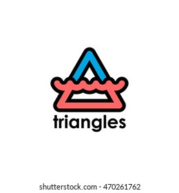 Triangle logo. Digital Mountain logo. Progress and Movement logo.