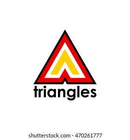 Triangle logo. Digital Mountain logo. Progress and Movement logo.
