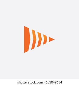 triangle logo, icon company