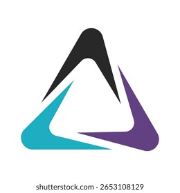 Triangle logo icon design illustration