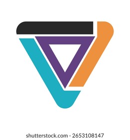 Design-Illustration des Triangel-Logos