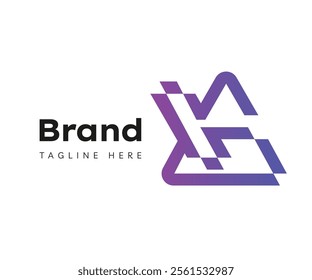 Triangle logo icon design template elements. Usable for Branding, Business and Technology Logos.
