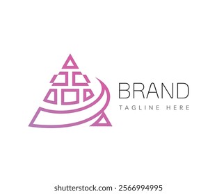 Triangle logo icon design template elements. Usable for Branding and Business Logos.
