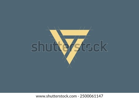 Triangle logo icon design. Vector illustration