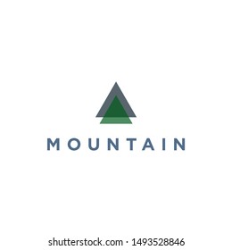 triangle logo icon, triangle mountain logo design, adventure identity vector