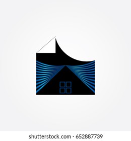 triangle logo, icon paper