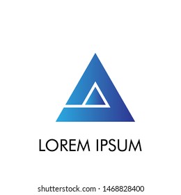triangle logo icon with philosophy mean dynamic for technology industry
