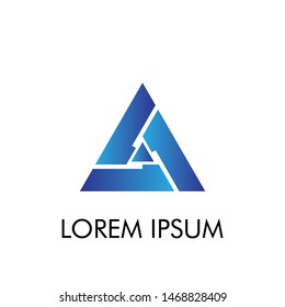 triangle logo icon with philosophy mean dynamic for technology industry