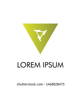 triangle logo icon with philosophy mean dynamic for technology industry