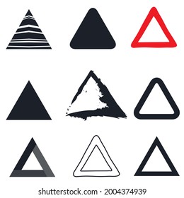 Triangle-Logo-Symbol handgezeichnet