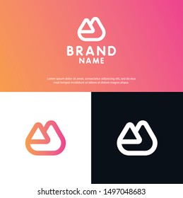 Triangle logo icon , vector template
