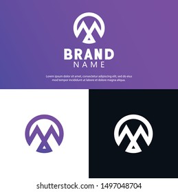 Triangle logo icon , vector template