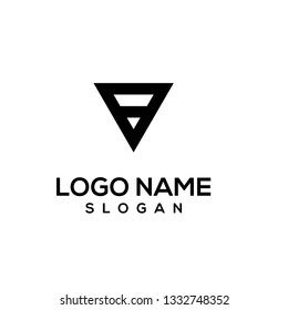 Triangle logo initial