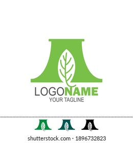 triangle logo or letter A with natural, herbal, spa and eco themes. can be used for companies, brands or fruit, vegetable, garden and other stores. vector