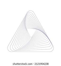 Triangle Logo Linear Infinity Geometric Pyramid Stock Vector (Royalty ...