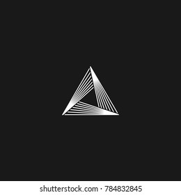 15 amazing triangle shape logos Royalty Free Vector Image