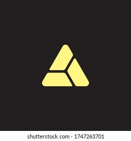 triangle logo luxury feel vector eps