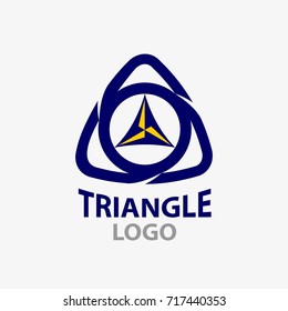 Triangle logo, martial art logo.