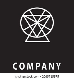 Triangle logo. Minimalist logo design. Creative logos. Beautiful and simple elements.