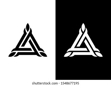 Triangle logo for modern technology business