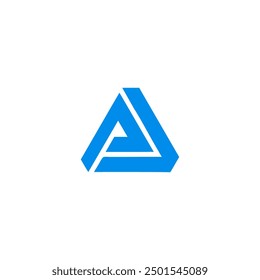 triangle logo, P letter, L letter PL icon symbol business