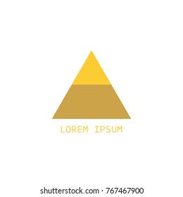 Triangle logo. Pyramid signs. Vector illustration eps 10