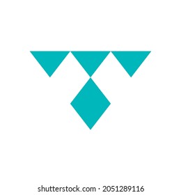logotipo de triángulo simple limpio y elegante
