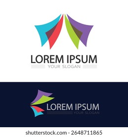 Triangle logo symbol with gradient style perfect for modern tech company design