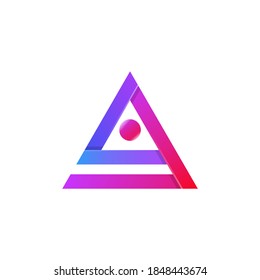 triangle logo, or symbolis, perfect for icon or somethings