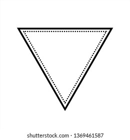 triangle logo template . blank triangle badge . blank triangle vector . craft logo design template