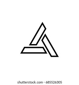 Triangle Logo Template For Capital Company I