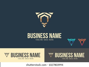 Triangle Logo Template Design Vector Illustration