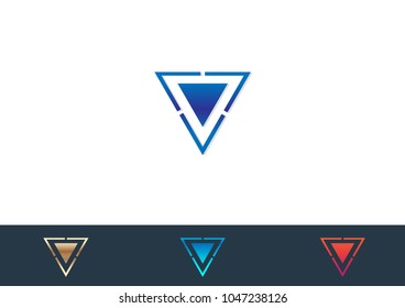 Triangle Logo Template Design Vector illustration