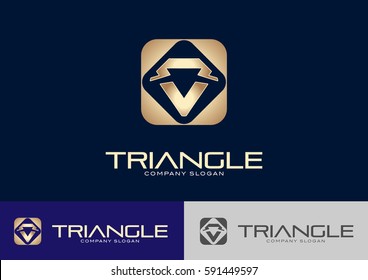 Triangle Logo Template Design Vector 