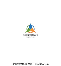 Triangle logo template icon design