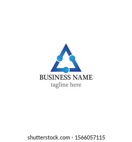 Triangle logo template icon design