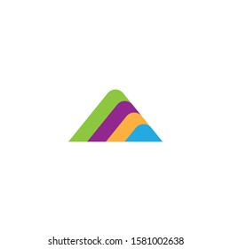 Triangle logo template icon design