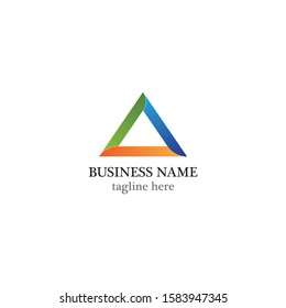 Triangle logo template icon design
