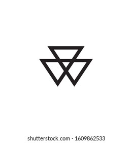 Triangle logo template icon design