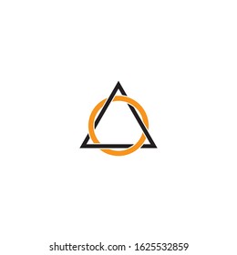 Triangle logo template icon design