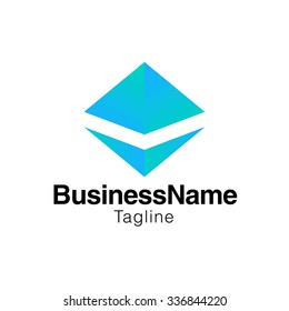 triangle Logo template isolated