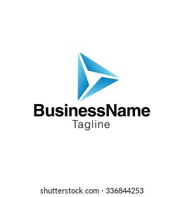 triangle Logo template isolated
