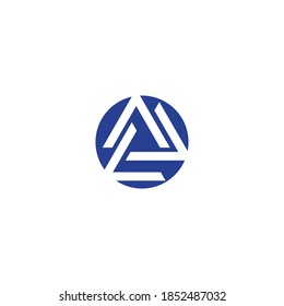 Triangle Logo Template vector icon illustration design