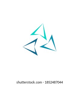 Triangle Logo Template vector icon illustration design