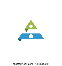 Triangle Logo Template vector icon illustration design