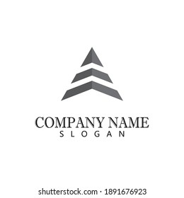 Triangle Logo Template vector icon illustration design