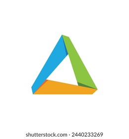 Triangle Logo Template vector icon illustration design