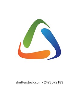 Triangle Logo Template vector icon illustration design