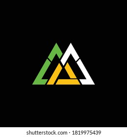 diseño vintage creativo del logotipo de triángulo