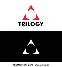 triangle logo vector design simple